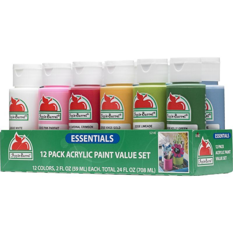 Essentials Paint Set Apple Barrel - 12 colours – Go Craft