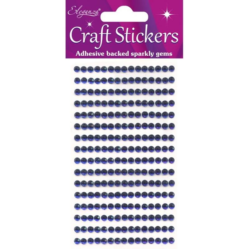 4mm Gems Sapphire Craft Stickers BlueNo.72 - 240 pieces