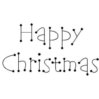 Dot Happy Christmas Stamp