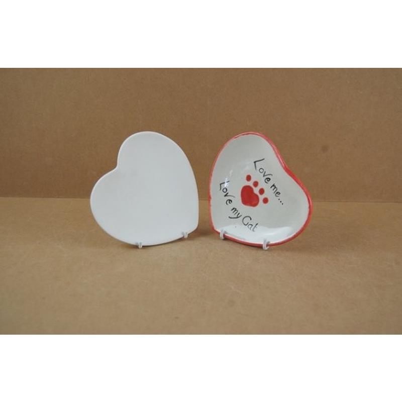 Heart Plate Small Box Quantity 6