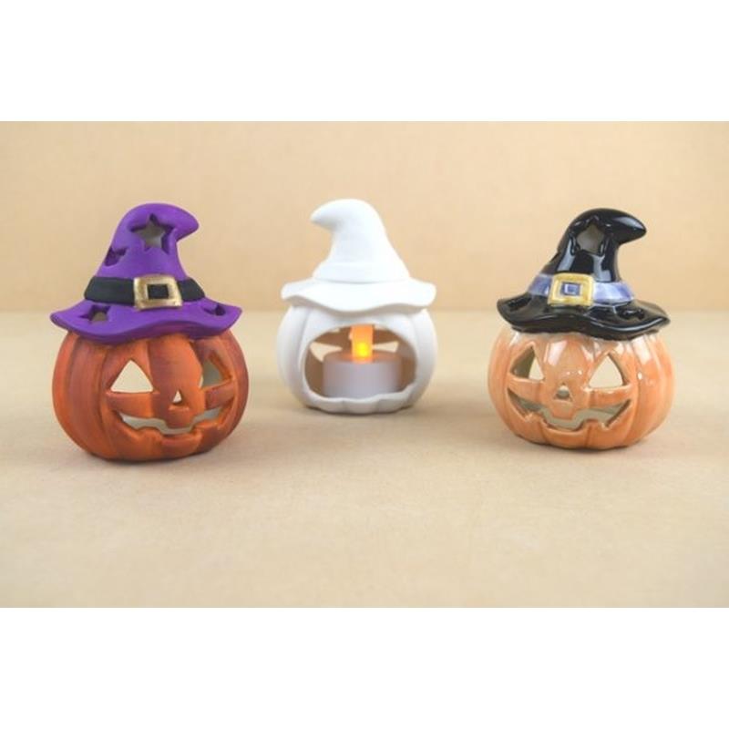 Pumpkin with Hat T-Light Box Quantity 12