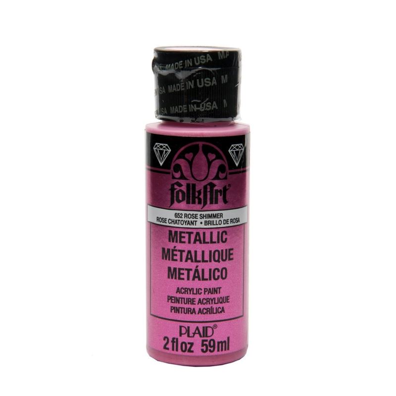 Rose Shimmer Metallic FolkArt 2oz