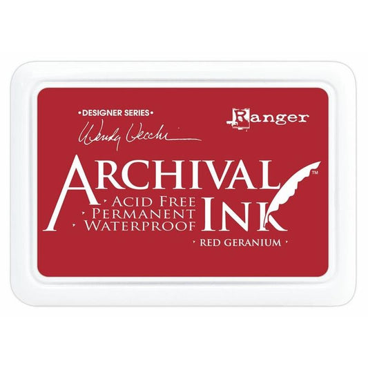 Archival Ink Pad Red Geranium