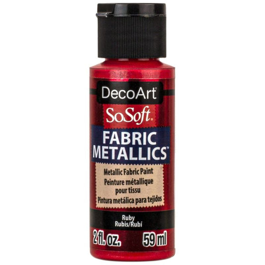 Ruby 2oz Fabric Metallics Paint