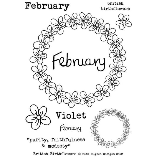 BH British Birth flowers February