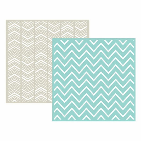 Embossing Folder - Chevron Sold in Singles