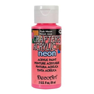 DecoArt Pink Neon Crafters Acrylic 2oz