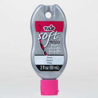 Tulip Metallic Silver Soft Fabric Paint 2oz