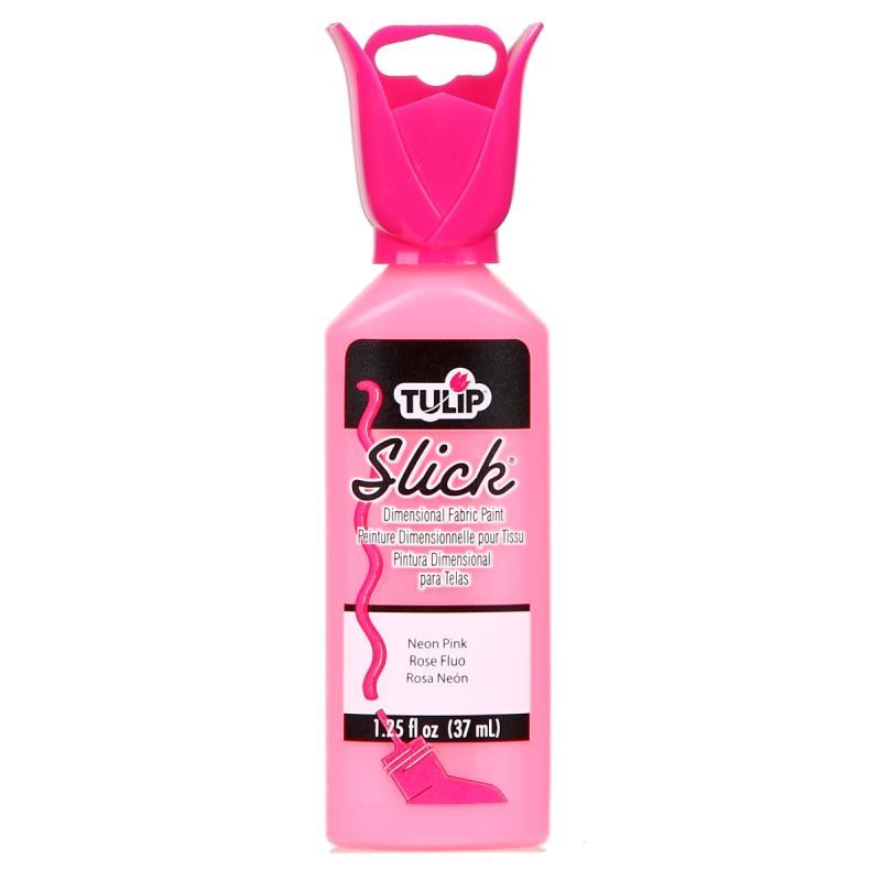 Tulip Slick  Neon Pink Fabric Paint - 1.25oz