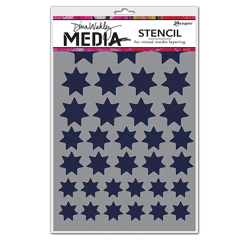 Stencil Variegated Stars