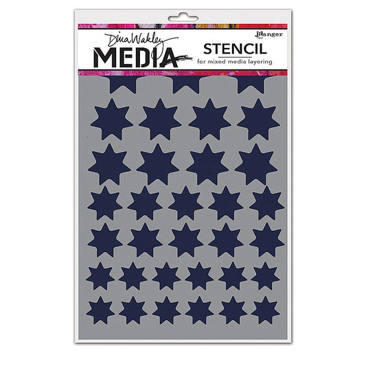 Stencil Variegated Stars