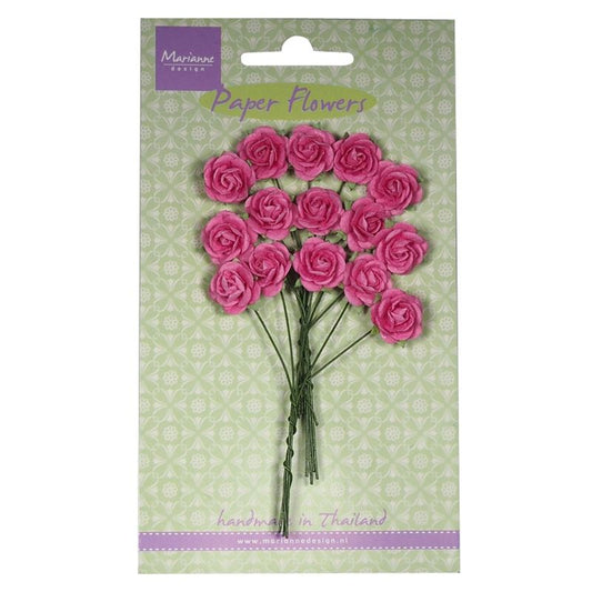 Roses - Bright Pink Flower Embellishments