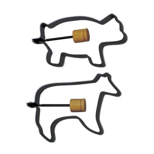 Pig Cow Pancake Egg Rings - 2Pcs