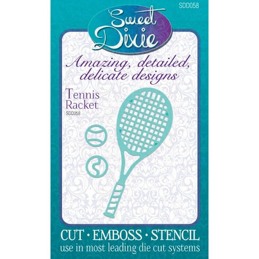 Tennis Racket Sweet Dixie Cutting Die