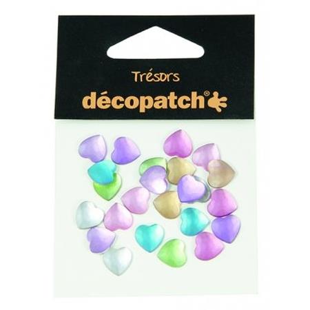 Pack of 24 hearts, 1cm � Paste