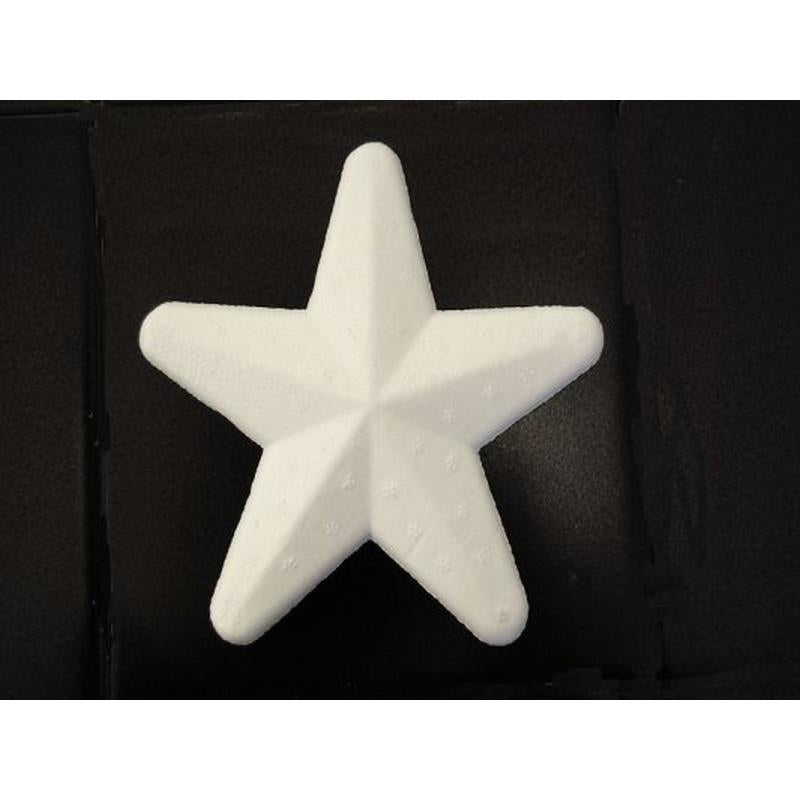 Polystyrene star 13.5cm x20pcs