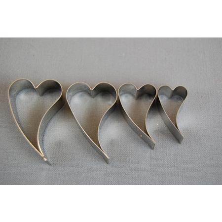 Cutter set - curved hearts ( 4