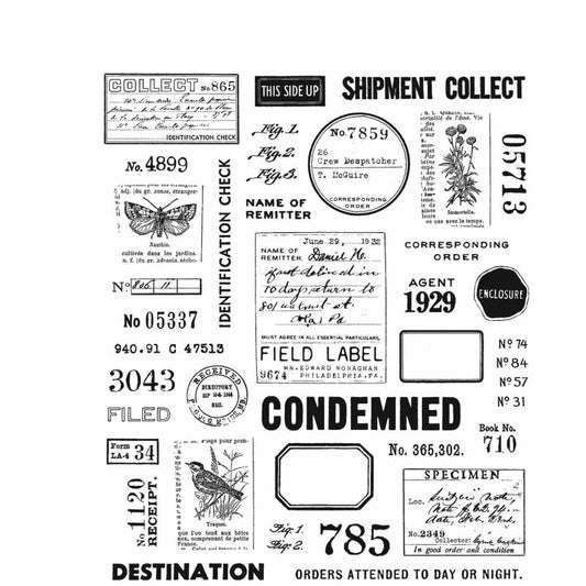 FIELD NOTES Cling Stamps