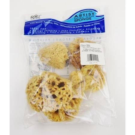 Set of Yellow Sponges (pack of 4)