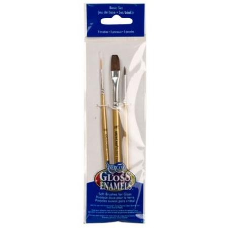 Americana Glass Art Brush Set Basic