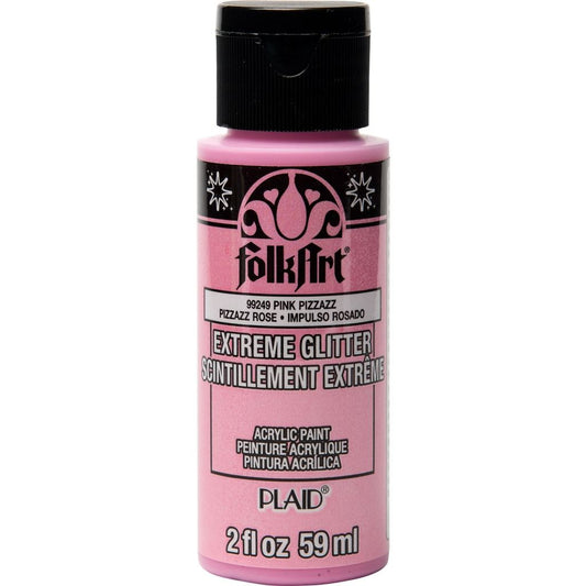 Pink Pizzazz FolkArt Extreme Glitter 2OZ