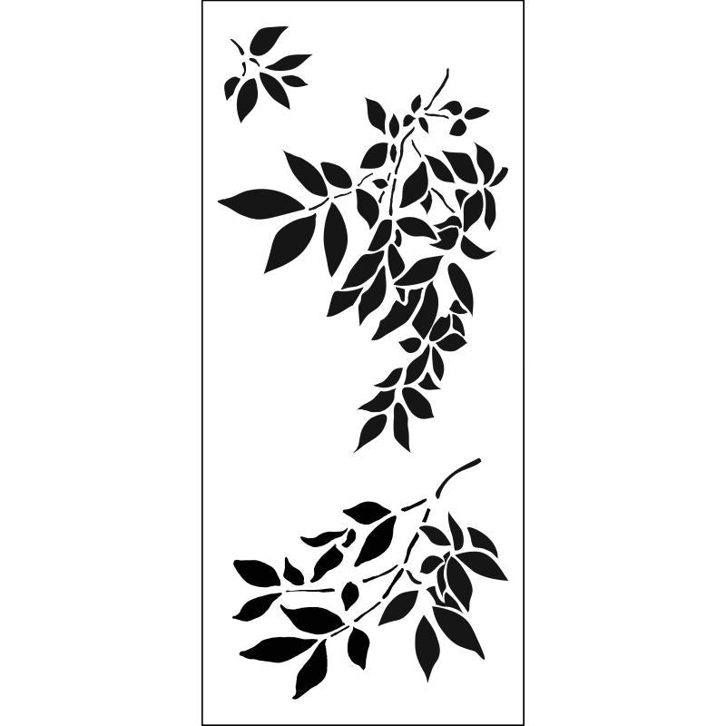 Slimline Stencil Gentle Leaves