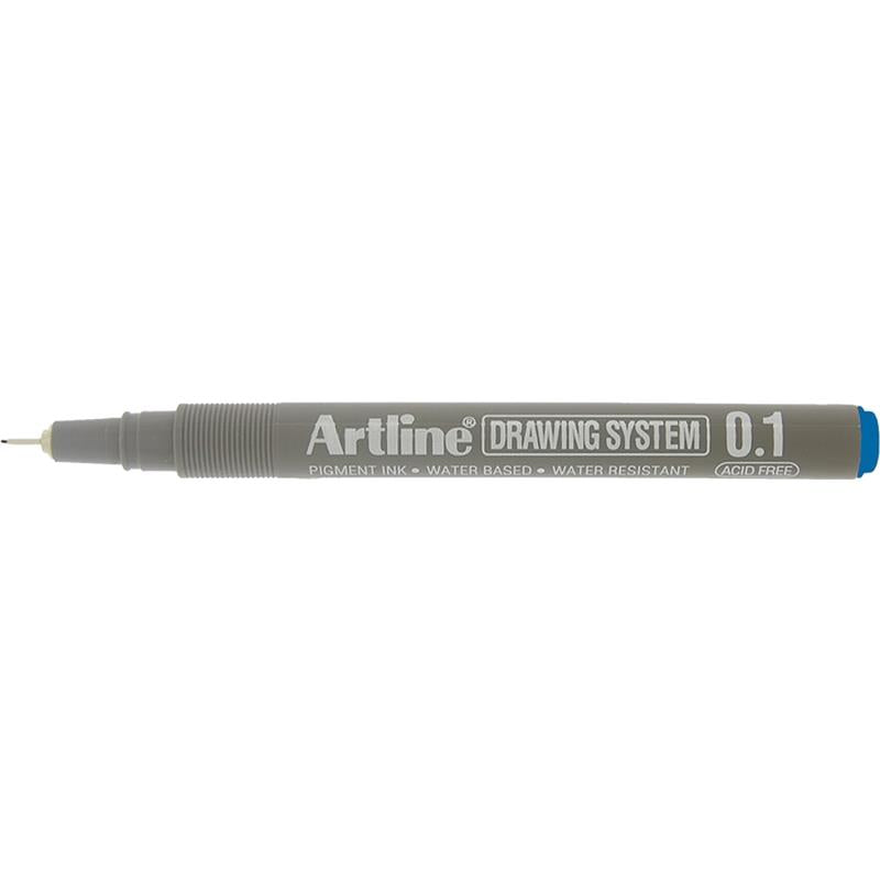 EK231 0.1 Drawing Pen Blue Sold in boxes of 12s