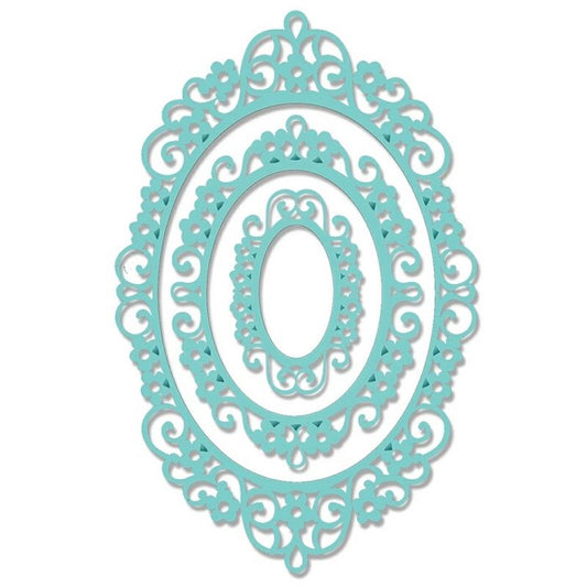 Intricate Oval Frame Sweet Dixie Cutting Die