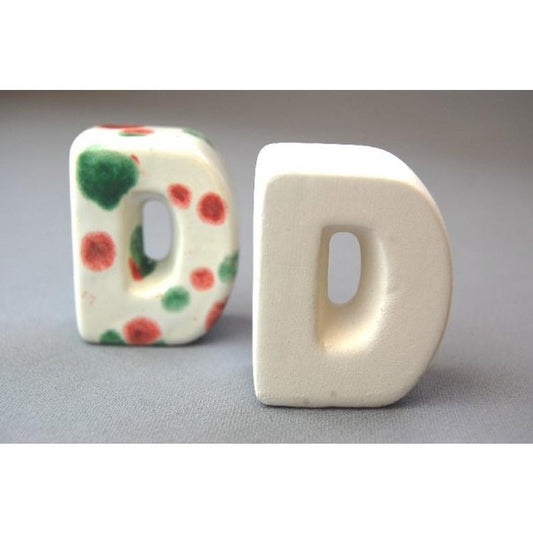 3D Letter D 4.5cm Inner Wrap Quantity 6