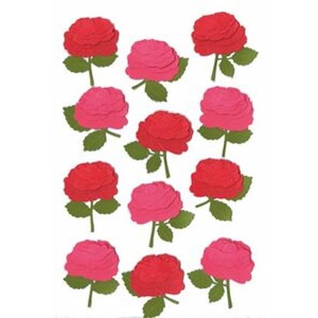 Pink & Red Blooming Rose Sticker