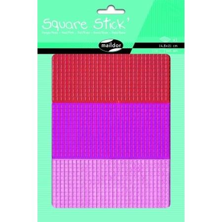 Square Stick Red/Pink 5mm