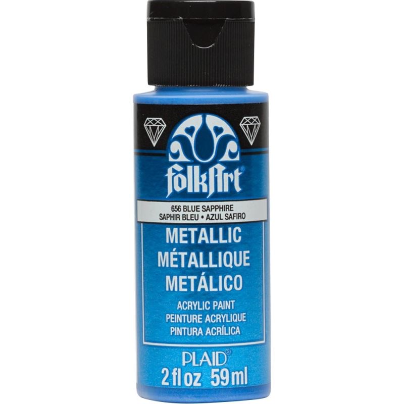 Blue Sapphire Metallic FolkArt- 2oz