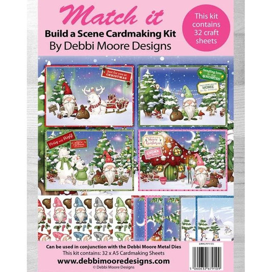 Match It - Build A Scene I'll be Gnome for Christmas Pad