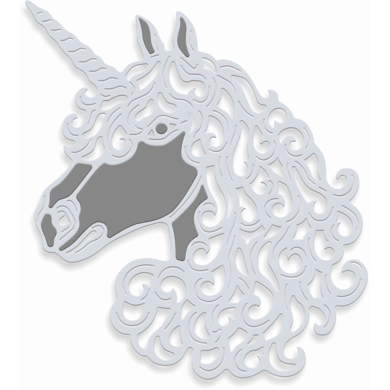 SD Unicorn Head Sweet Dixie Cutting Die