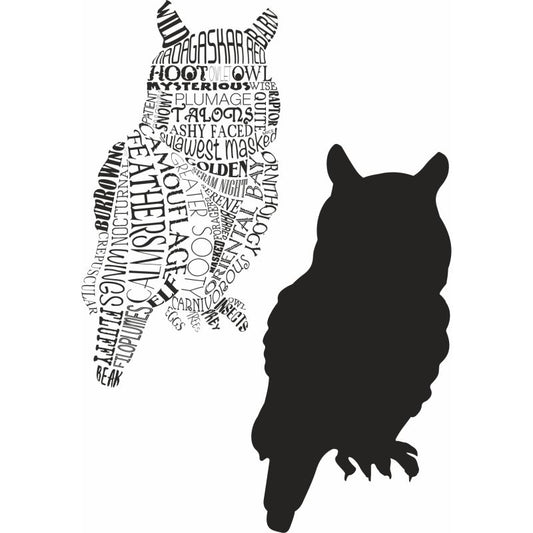 SCC Typography Owl Woodland Creatures Collection