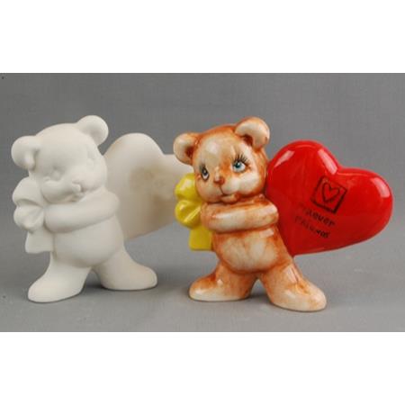 Bear Plain with Heart on Left Box Quantity 6