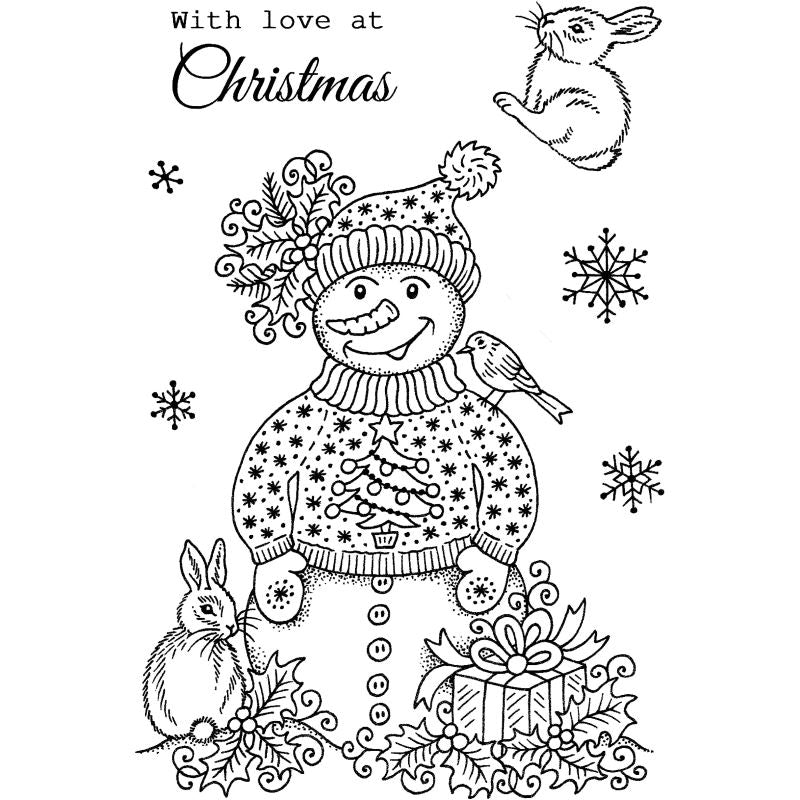 SD Snowman In Jumper