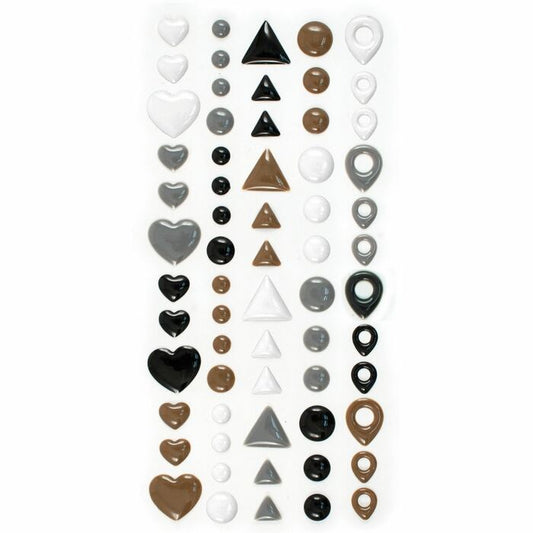 Enamel Shapes - Neutral Sold in Singles