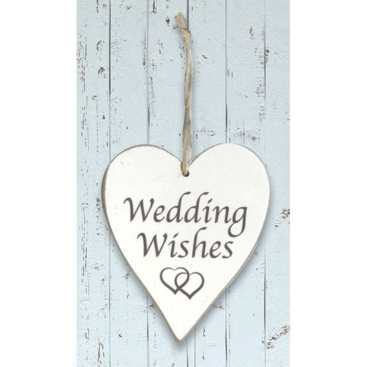 Wooden Heart - Wedding Wishes