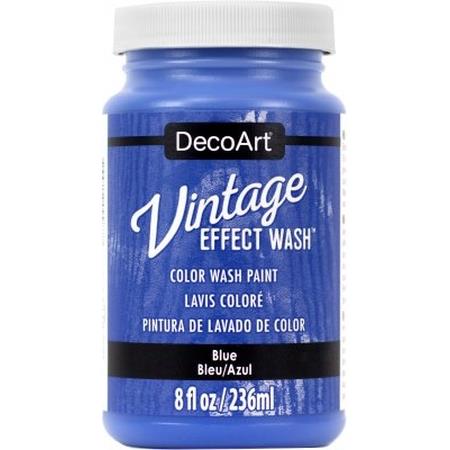 Blue Vintage Effect Wash