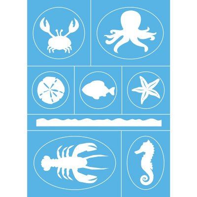 Sea Life Stencil – Go-Craft