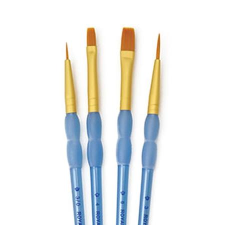 CC GOLD NYLON ACRYLIC SET 4 Brushes - 3 Packs