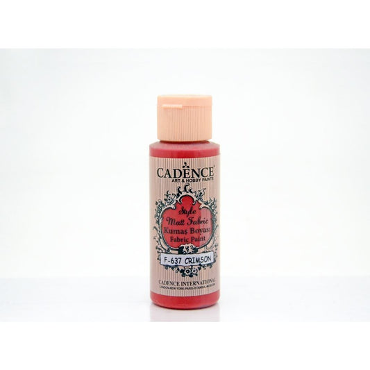 Crimson Red  59 ml  Style Matt Fabric Paint