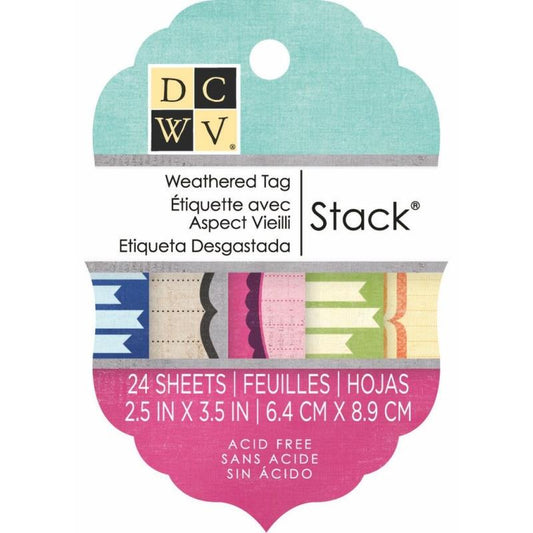2X3 Weathered Tag Stack
