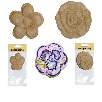 Assorted flowers Pack of 4