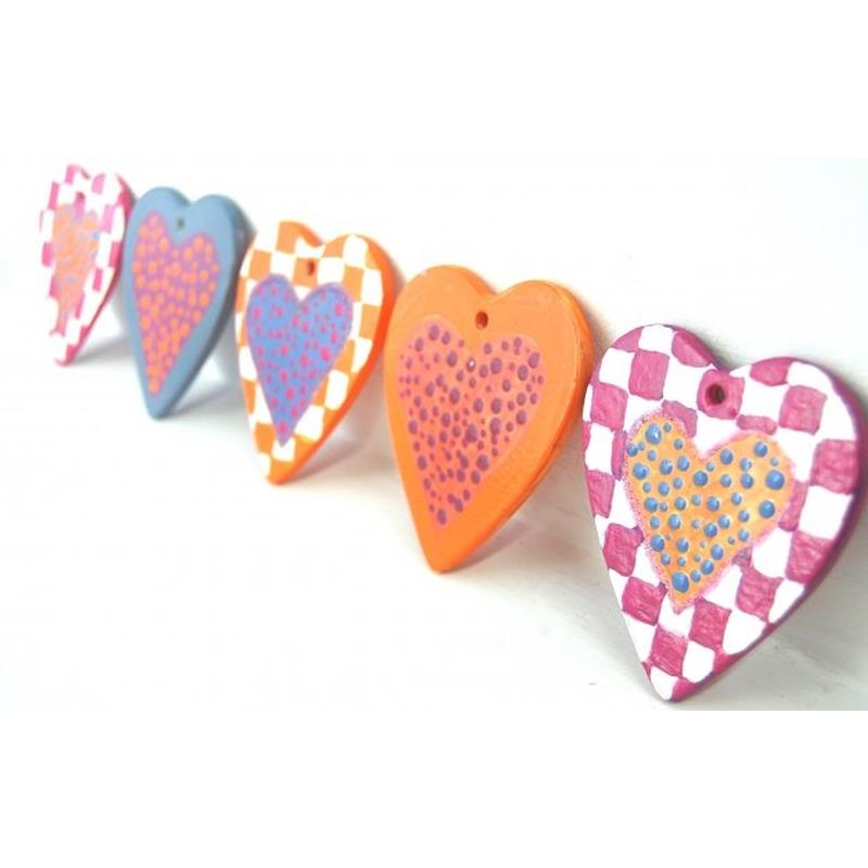 Heart Ornament or Flat Tree Decoration Box Quantity 12