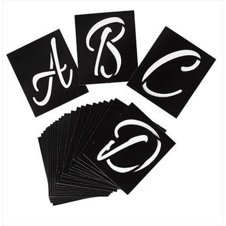 Stencil Whimsy Monogram 26 pack