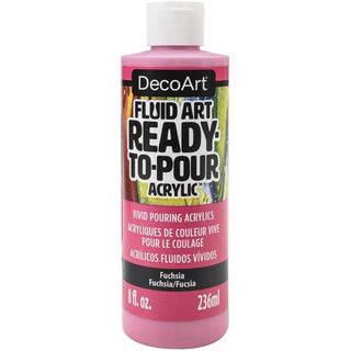 DecoArt Fuchsia Fluid Art Ready to Pour Acrylic