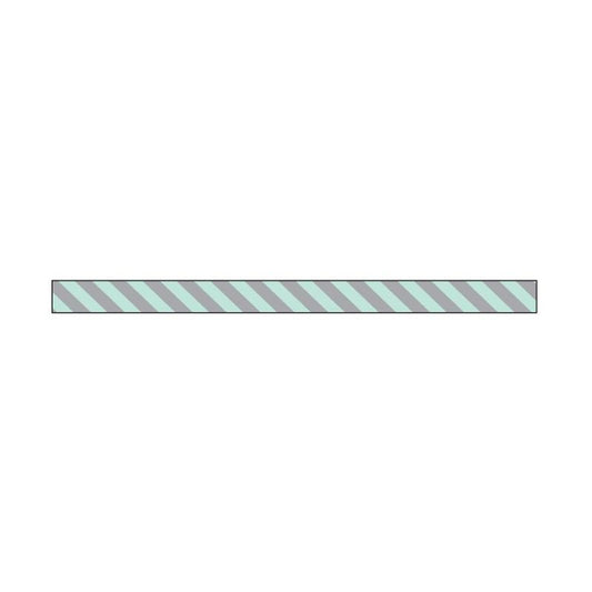 Silver Diagonal Foil Stripes