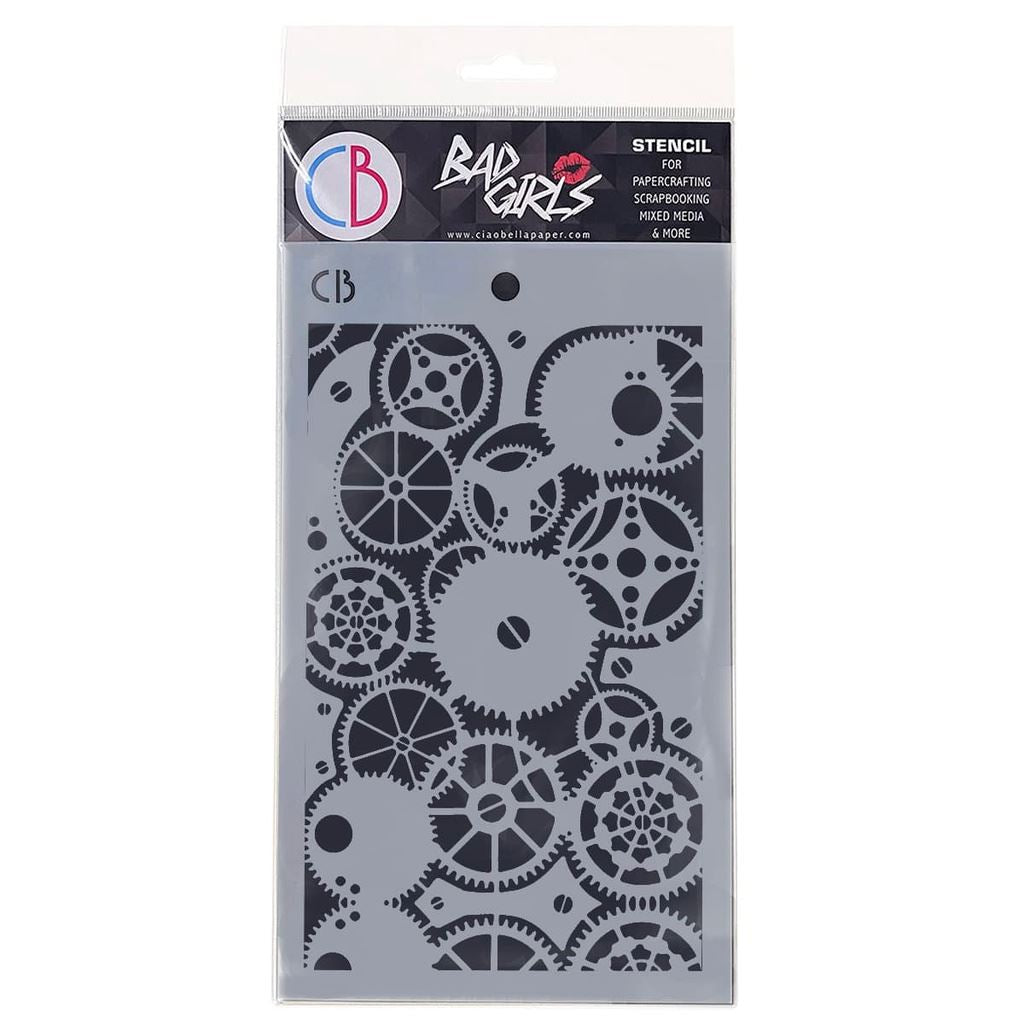 Texture Stencil 5x8 Clock Gears